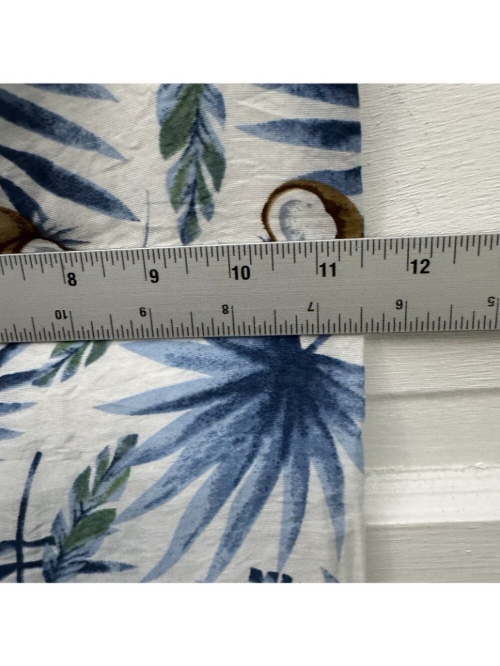 Womens XS Tropical Coconut Palm Print Cropped Pants Lined Resort Beach - Picture 9 of 13